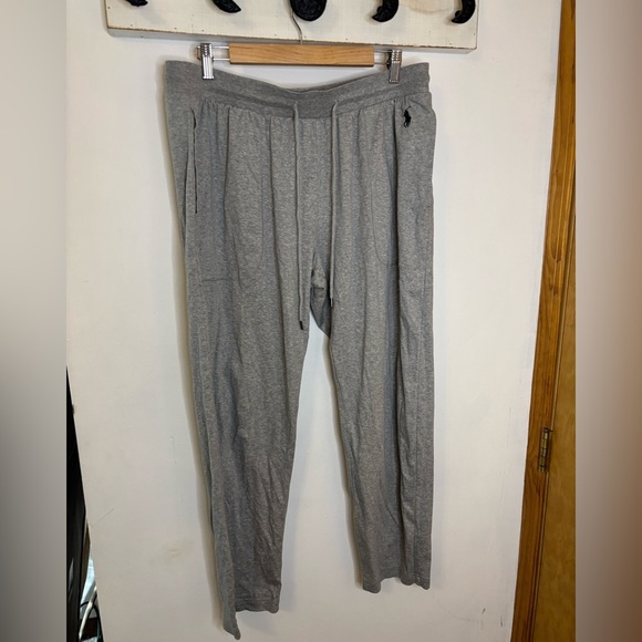 POLO Ralph Lauren Gray Polo Pony Embroidered Lounge Pants - Picture 4 of 5